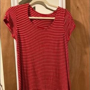 Red striped shirt